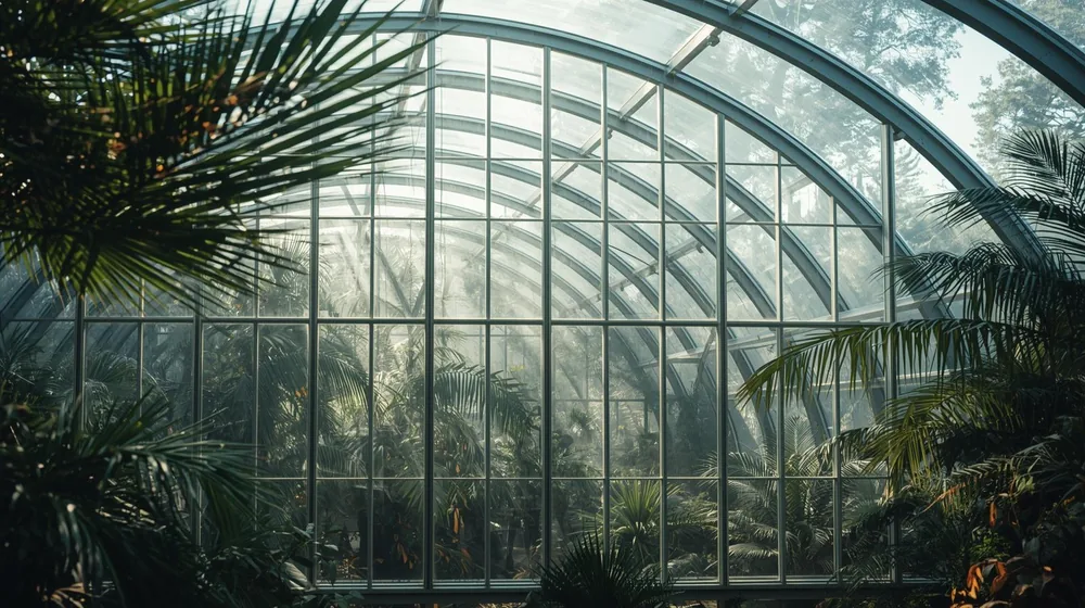 Wohngebäude mit transparenter Vogelschutzverglasung